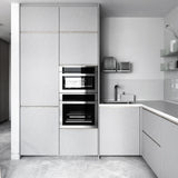 ROSEROSA Peel and Stick Brushed Faux Metal Architectural Film Self-adhesive Wallpaper Door Wrap Counter Top Border Mirror Molding Trim MG236