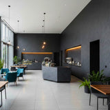 ROSEROSA Peel and Stick Faux Concrete Architectural Film Self-adhesive Vinyl Film Wallpaper Door Wrap Counter Top Border Mirror Molding Trim DM225