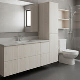 ROSEROSA Peel and Stick Natural Faux Wood Architectural Film Self-adhesive Wallpaper Door Wrap Counter Top Border Mirror Molding Trim DW101