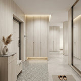 ROSEROSA Peel and Stick Natural Faux Wood Architectural Film Self-Adhesive Vinyl Film Wallpaper Door Wrap Counter Top Border Mirror Molding Trim DW107