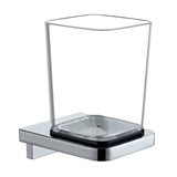 ECKOREA® Polished Chrome Tumbler Holder ECK-405C, Tumbler Included, Durable Zinc Alloy, Wall-Mounted, Screw-in