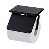 ECKOREA® Matte Black Toilet Paper Holder ECK-405H-BK, Durable SUS304 Stainless Steel & Zinc Alloy, Wall-Mounted, Screw-in