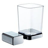 ECKOREA® Polished Chrome Tumbler Holder ECK-710C, Tumbler Included, Durable Zinc Alloy, Wall-Mounted, Screw-in