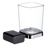 ECKOREA® Matte Black Tumbler Holder ECK-710C-BK, Tumbler Included, Durable Zinc Alloy, Wall-Mounted, Screw-in