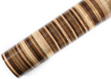 ROSEROSA Glossy Stripe Faux Wood Architectural Film EH146 - Peel and Stick Slat Wood Vinyl Wrap for Furniture Refinishing & Interior Design