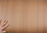 ROSEROSA Faux Teak Wood Architectural Film EP555 - Peel and Stick Wood Grain Vinyl Wrap for Door Wrapping & Commercial Interior