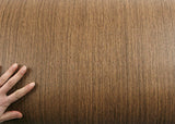 ROSEROSA Faux Oak Wood Architectural Film EP806 - Peel and Stick Wood Grain Vinyl Wrap for Door Wrapping & Commercial Interior