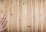 ROSEROSA Sliced Faux Cedar Wood Architectural Film EP836 - Peel and Stick Slat Wood Vinyl Wrap for Surface Resurfacing & Commercial Interior