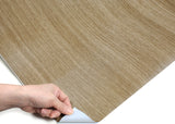 ROSEROSA Faux Oak Wood Architectural Film EP955 - Peel and Stick Wood Grain Vinyl Wrap for Door Wrapping & Commercial Interior