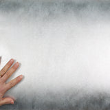 ROSEROSA Peel and Stick Rust Faux Metal Architectural Film Self-Adhesive Vinyl Film Wallpaper Door Wrap Counter Top Border Mirror Molding Trim ET030