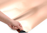 ROSEROSA Faux Stainless Steel Architectural Film HL243 – Peel and Stick Self-Adhesive Vinyl Wrap for Commercial & Professional Interiors