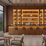 ROSEROSA Peel and Stick Faux Cherry Wood Architectural Film Self-Adhesive Vinyl Film Wallpaper Door Wrap Counter Top Border Mirror Molding Trim KW027