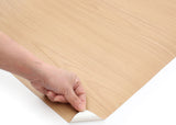 ROSEROSA Faux Teak Wood Architectural Film KW242 - Peel and Stick Wood Grain Vinyl Wrap for Commercial Interior & Furniture Upcycling