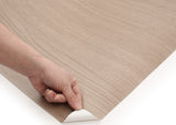 ROSEROSA Faux Oak Wood Architectural Film KW315 - Peel and Stick Wood Grain Vinyl Wrap for Door Wrapping & Commercial Interior