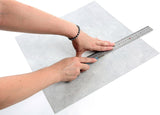 ROSEROSA Peel and Stick Rigid Core Concrete Pattern Floor Tiles ECK-202 | Waterproof Durable Vinyl Flooring for Commercial & Residential Spaces