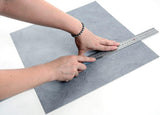 ROSEROSA Peel and Stick Rigid Core Concrete Pattern Floor Tiles ECK-203 | Waterproof Durable Vinyl Flooring for Commercial & Residential Spaces