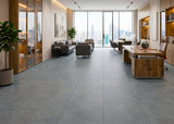 ROSEROSA Peel and Stick Rigid Core Concrete Pattern Floor Tiles ECK-203 | Waterproof Durable Vinyl Flooring for Commercial & Residential Spaces