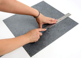 ROSEROSA Peel and Stick Rigid Core Stone Pattern Floor Tiles ECK-205 | Waterproof Durable Vinyl Flooring for Commercial & Residential Spaces