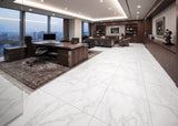 ROSEROSA Peel and Stick Rigid Core Marble Pattern Floor Tiles ECK-301 | Waterproof Durable Vinyl Flooring for Commercial & Residential Spaces