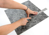 ROSEROSA Peel and Stick Rigid Core Marble Pattern Floor Tiles ECK-303 | Waterproof Durable Vinyl Flooring for Commercial & Residential Spaces