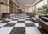 ROSEROSA Peel and Stick Rigid Core Marble Pattern Floor Tiles ECK-303 | Waterproof Durable Vinyl Flooring for Commercial & Residential Spaces