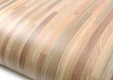 ROSEROSA Panel Faux Wood Architectural Film LW497 - Peel and Stick Slat Wood Vinyl Wrap for Residential Interior & Commercial Accents