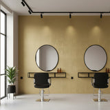 ROSEROSA Peel and Stick Brushed Faux Metal Architectural Film Self-adhesive Wallpaper Door Wrap Counter Top Border Mirror Molding Trim MG237