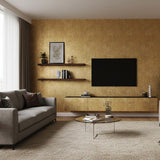 ROSEROSA Peel and Stick Rust Faux Metal Architectural Film Self-adhesive Wallpaper Door Wrap Counter Top Border Mirror Molding Trim NI941