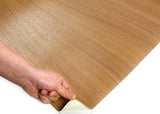 ROSEROSA Faux Teak Wood Architectural Film PG697 - Peel and Stick Wood Grain Vinyl Wrap for Commercial Interior & Furniture Upcycling