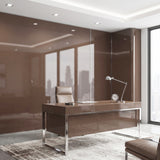 ROSEROSA High-Gloss Solid Architectural Film PGS404 - Peel and Stick Luminous Vinyl Wrap for Modern Cabinetry & Luxury Interiors