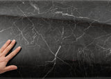 ROSEROSA Glossy Faux Marble Architectural Film PGS413 - Peel and Stick Self-Adhesive Vinyl Wrap for Kitchen Countertops & Cabinets