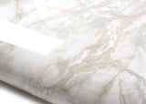 ROSEROSA Glossy Faux Marble Architectural Film PGS4130 - Peel and Stick Self-Adhesive Vinyl Wrap for Kitchen Countertops & Cabinets