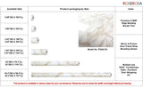ROSEROSA Glossy Faux Marble Architectural Film PGS4130 - Peel and Stick Self-Adhesive Vinyl Wrap for Kitchen Countertops & Cabinets