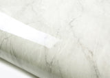 ROSEROSA Glossy Faux Marble Architectural Film PGS4133 - Peel and Stick Self-Adhesive Vinyl Wrap for Kitchen Countertops & Cabinets