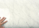 ROSEROSA Glossy Faux Marble Architectural Film PGS4133 - Peel and Stick Self-Adhesive Vinyl Wrap for Kitchen Countertops & Cabinets