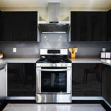 ROSEROSA High-Gloss Solid Architectural Film PGS418 - Peel and Stick Luminous Vinyl Wrap for Modern Cabinetry & Luxury Interiors