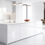 ROSEROSA High-Gloss Solid Architectural Film PGS420 - Peel and Stick Luminous Vinyl Wrap for Modern Cabinetry & Luxury Interiors
