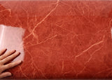 ROSEROSA Glossy Faux Marble Architectural Film PGS4709-1 - Peel and Stick Self-Adhesive Vinyl Wrap for Kitchen Countertops & Cabinets