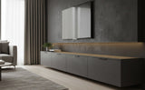 ROSEROSA Faux Concrete Architectural Film PTG113 - Peel and Stick Industrial Stone Vinyl Wrap for Accent Walls & furniture upcycling