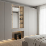 ROSEROSA Peel and Stick Faux Leather Architectural Film Self-adhesive Vinyl Film Wallpaper Door Wrap Counter Top Border Mirror Molding Trim PTG122