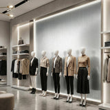 ROSEROSA Peel and Stick Brushed Faux Metal Architectural Film Self-adhesive Wallpaper Door Wrap Counter Top Border Mirror Molding Trim RM09