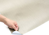 ROSEROSA Brushed Faux Metal Architectural Film RM17 - Peel and Stick Self-Adhesive Vinyl Wrap for Commercial & Furniture Refacing