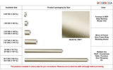 ROSEROSA Brushed Faux Metal Architectural Film RM17 - Peel and Stick Self-Adhesive Vinyl Wrap for Commercial & Furniture Refacing