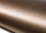 ROSEROSA Brushed Faux Metal Architectural Film RM19 - Peel and Stick Self-Adhesive Vinyl Wrap for Commercial & Furniture Refacing