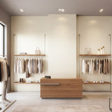 ROSEROSA Peel and Stick Brushed Faux Metal Architectural Film Self-adhesive Wallpaper Door Wrap Counter Top Border Mirror Molding Trim RM21