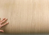 ROSEROSA Faux Oak Wood Architectural Film SPG508 - Peel and Stick Wood Grain Vinyl Wrap for Door Wrapping & Commercial Interior
