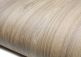 ROSEROSA Faux Oak Wood Architectural Film SPG528 - Peel and Stick Wood Grain Vinyl Wrap for Door Wrapping & Commercial Interior