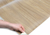 ROSEROSA Faux Oak Wood Architectural Film SPG528 - Peel and Stick Wood Grain Vinyl Wrap for Door Wrapping & Commercial Interior