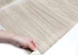 ROSEROSA Faux Oak Wood Architectural Film SPG529 - Peel and Stick Wood Grain Vinyl Wrap for Door Wrapping & Commercial Interior