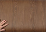 ROSEROSA Faux Oak Wood Architectural Film SPG542 - Peel and Stick Wood Grain Vinyl Wrap for Door Wrapping & Commercial Interior